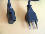3 pin Italian plug  device  lead volex 72-0556