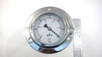 Vacuum gauge Minus 30 ''Hg chrome rim 4 inch
